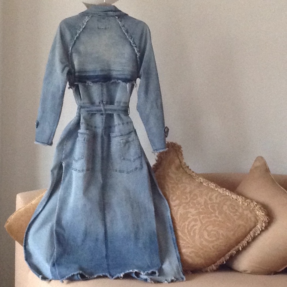 💙 Fashion Nova - 'New York Days' Denim Maxi Coat